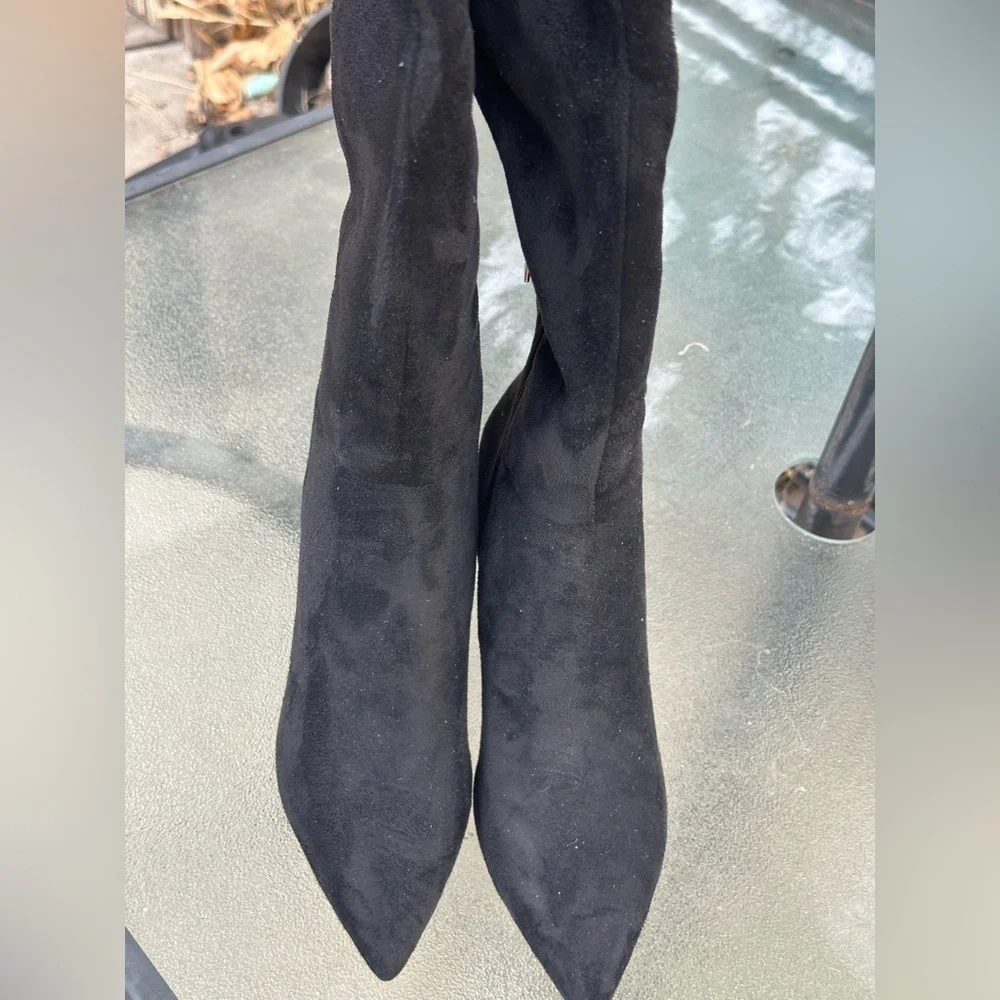 Marc Fisher LTD Women’s Qulie Black Over the Knee Boots 6M NWOB